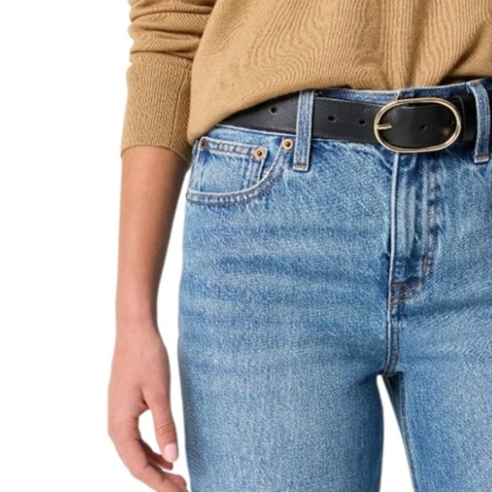 J. Crew NWT 90s Vintage Baggy High Rise Jeans Blue Denim Size 31T - Picture 4 of 12